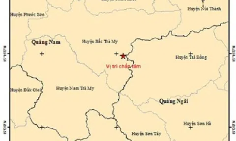 Quảng Nam: Hai trận động đất liên tiếp xảy ra trong 20 phút