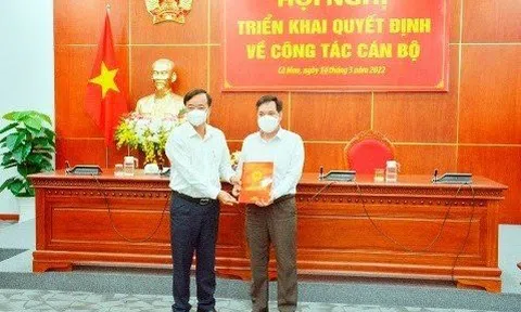 Cà Mau điều động, bổ nhiệm lãnh đạo chủ chốt
