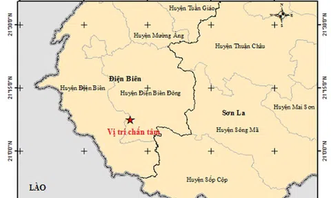 Động đất 4,5 độ ở Điện Biên