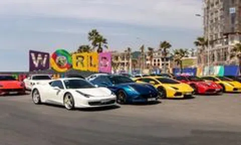 Loạt siêu xe đủ sắc màu xuất hiện tại Phan Thiết