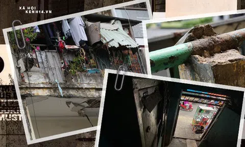 Cận cảnh chung cư chờ sập ở khu Chợ Lớn Sài Gòn, 32 hộ dân vẫn bám víu dù được yêu cầu di dời khẩn cấp