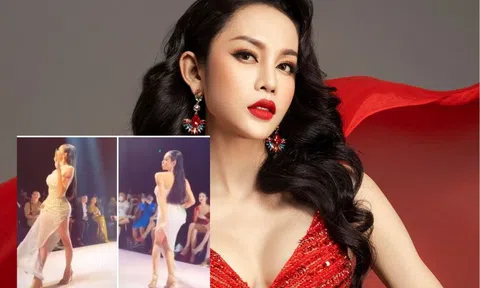 Người đẹp chuyển giới Lương Mỹ Kỳ bị chê 'làm lố' khi diễn catwalk
