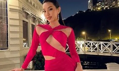 Hoa hậu Thuỳ Tiên diện mốt cắt xẻ táo bạo ở Peru