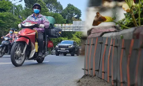 Ớn lạnh hàng trăm đinh vít nhọn nhô ra ngoài đường, chực chờ gây họa cho người dân TP.HCM