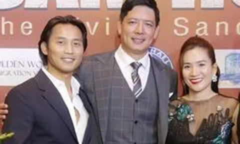 Vợ chồng Bình Minh dự sự kiện bên Mỹ