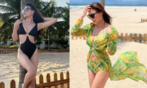 Thúy Diễm diện áo tắm táo bạo sexy tuổi 36