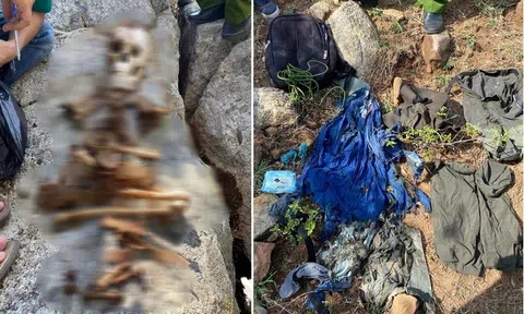 Phát hiện 1 bộ xương người trên núi, nạn nhân là nam giới