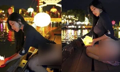 Trước khi khoe nội y ở Hội An, nữ người mẫu đã chụp ảnh phản cảm ở nhiều nơi khác