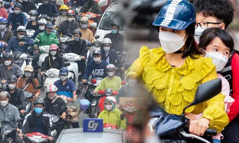 Ảnh: Nhiều tuyến đường Hà Nội ùn tắc ngày đầu học sinh lớp 1 - 6 đến trường