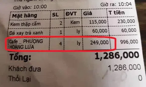 Xôn xao ly cà phê có giá 249.000 đồng, chủ quán khẳng định “không có ly thứ 2”