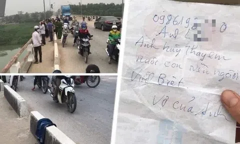 Để lại thư vĩnh biệt, nhắn chồng "thay em nuôi con", người phụ nữ nghi đã nhảy xuống sông