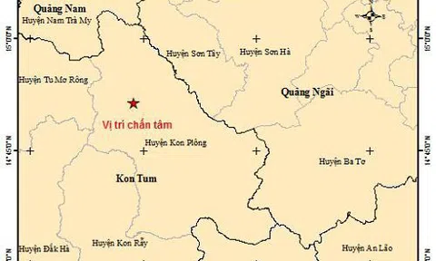 8 trận động đất liên tiếp tại Kon Tum gây rung lắc mạnh