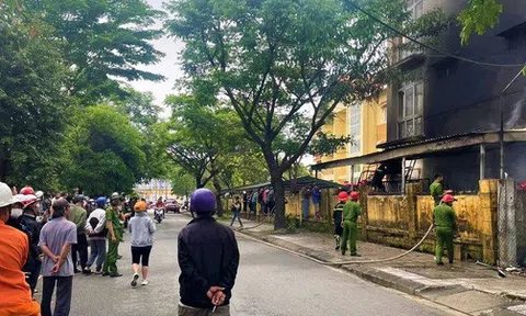 Cháy lớn tại trường Đại học Huế