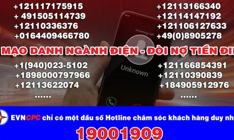 Nhiều số điện thoại giả danh ngành điện gọi đòi tiền điện tại miền Trung – Tây Nguyên