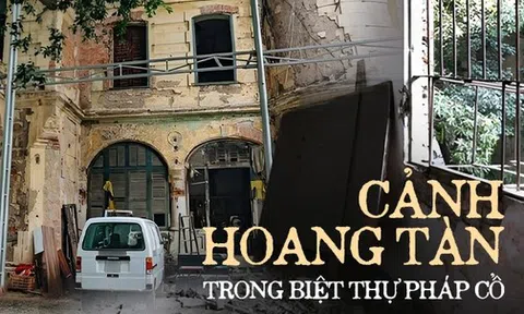 Bên trong căn biệt thự Pháp cổ hoang tàn rộng gần 1.000m2 trên khu đất "kim cương" 2 mặt tiền ở Hà Nội