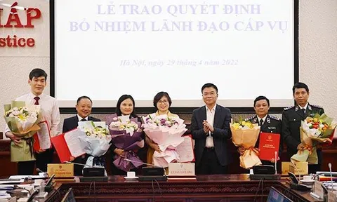 Điều động, bổ nhiệm 7 lãnh đạo chủ chốt tại Bộ Tư pháp