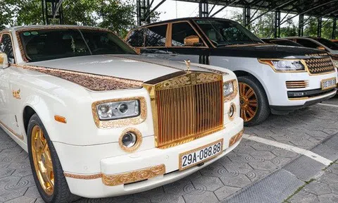 Choáng váng với dàn siêu xe mạ vàng, biển tứ quý của đại gia buôn lợn Hải Dương