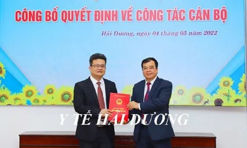Hải Dương bổ nhiệm thêm Phó Giám đốc Sở Y tế