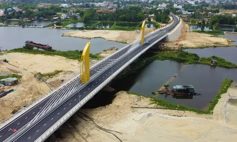 Clip, ảnh: Cận cảnh cầu dây văng 315 tỷ kết nối Hội An với Đà Nẵng vừa được thông xe