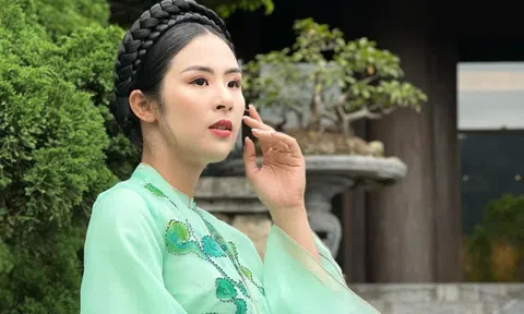 Hoa hậu Ngọc Hân chấm thi nhan sắc