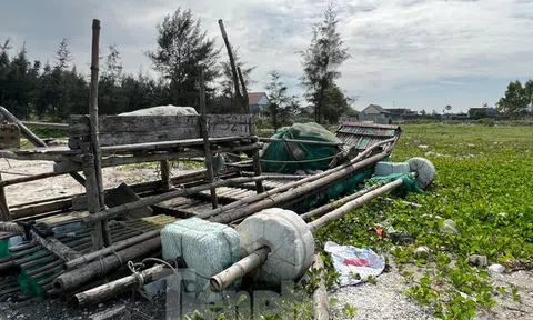 Ngổn ngang ‘nghĩa địa’ bè mảng ở bờ biển Nghệ An