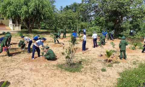 Trồng 2.000 cây xanh tại các đơn vị Bộ đội Biên phòng tỉnh Đắk Lắk