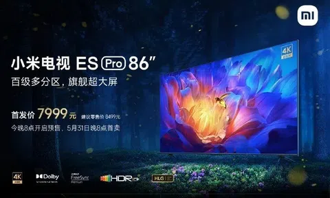 Xiaomi Mi TV ES Pro 86 inch ra mắt, tần số quét 120Hz, giá 1278 USD