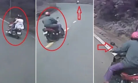 "Người hùng" kể lại khoảnh khắc đuổi theo để cứu xe máy mất phanh đổ đèo Tam Đảo