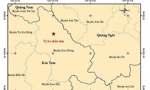 Kon Tum lại liên tiếp động đất