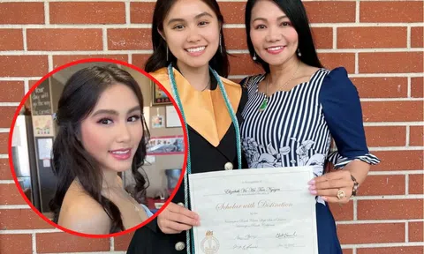 Con gái Ngọc Huyền gây sốt với nhan sắc xinh đẹp ở tuổi 18