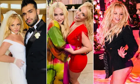 Cận cảnh đám cưới màu hồng của Britney Spears