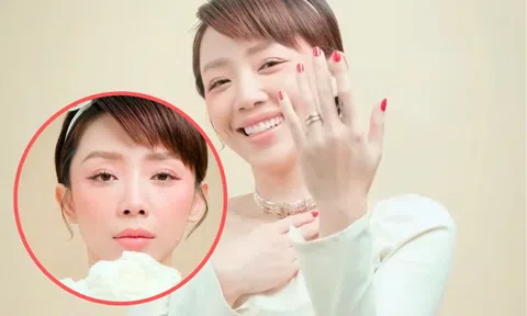 Tóc Tiên bất ngờ diện váy cưới, úp mở về dự án mới