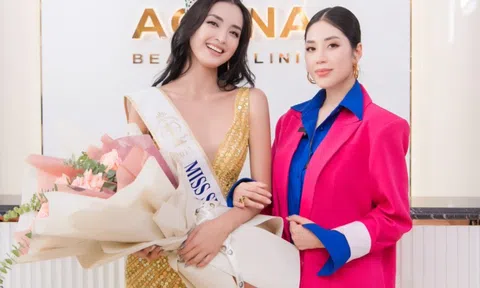 Tô Diệp Hà đọ dáng với Hoa hậu Siêu quốc gia 2013