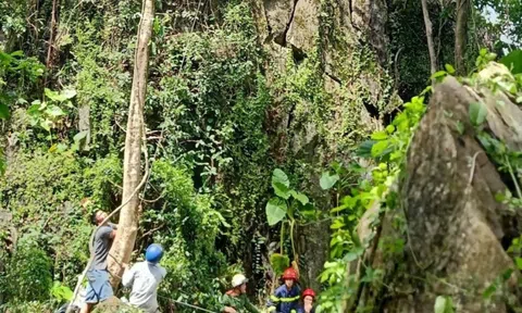 Người đàn ông tử nạn trên vách núi