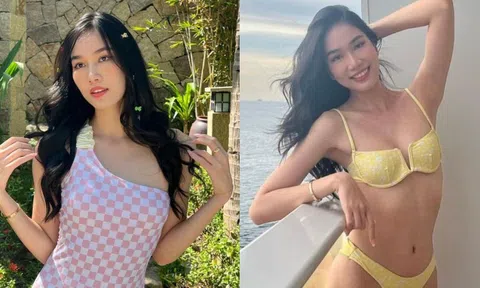 Á hậu Phương Anh diện bikini khoe dáng nóng bỏng