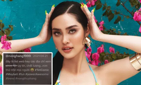 Vừa đăng quang, Nông Thúy Hằng bị tố quảng bá web 18+, cặp đại gia