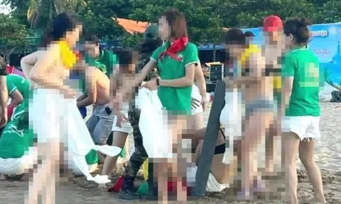 Nữ du khách nữ cởi áo ngực chơi team building: Đại diện công ty nói gì?