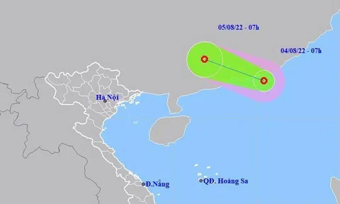 Áp thấp nhiệt đới xuất hiện trên Biển Đông, gây mưa ở miền Bắc
