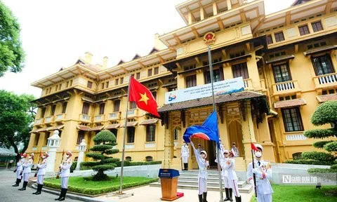 Lễ Thượng cờ kỷ niệm 55 năm Ngày thành lập ASEAN