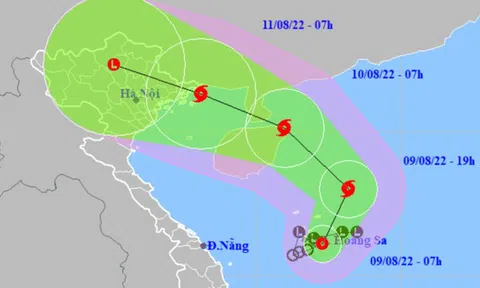 Áp thấp đang mạnh lên thành bão, hướng vào Bắc Bộ