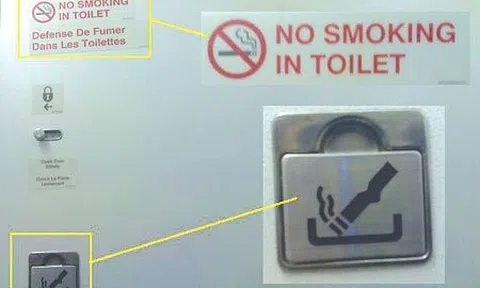 Cấm bay một hành khách hút thuốc trên tàu bay