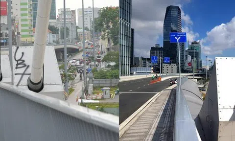 Hình ảnh cầu Thủ Thiêm 2 sau khi xóa những nét vẽ bẩn nhằng nhịt