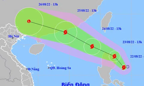 Bão Ma-on có thể giật cấp 13 hướng vào khu vực phía Bắc