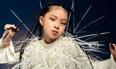 Nhan sắc xinh đẹp của cô bé 9 tuổi đóng phim cùng Bella Mai