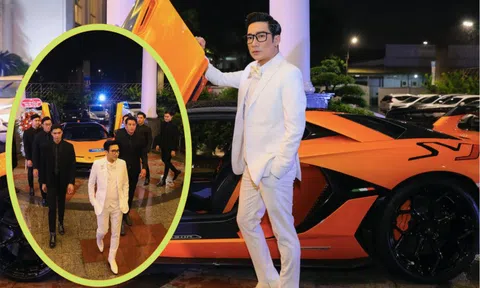 Quang Hà đi siêu xe 70 tỉ, được dàn vệ sĩ hộ tống đi hát