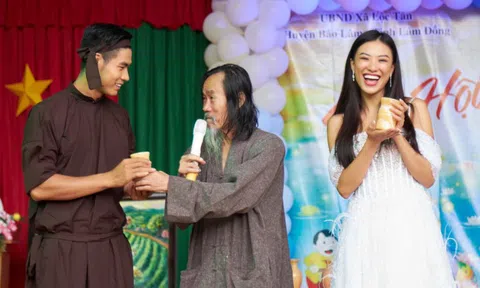 Chàng trai Khmer cùng Kim Duyên làm từ thiện sau khi được bổ nhiệm 'Mister Global'