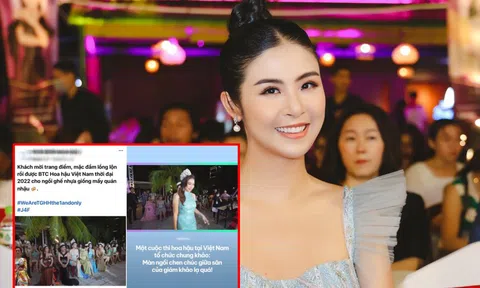 Vụ giám khảo phải ngồi ghế nhựa chấm thi hoa hậu, ban tổ chức nói gì?