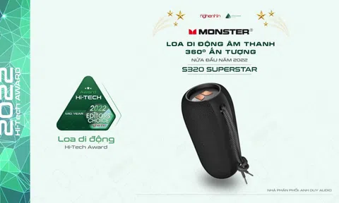 Hi-Tech Mid Year 2022: Loa di động âm thanh 360 ấn tượng - Monster S320 Superstar