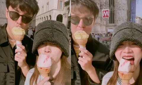 Cặp sao ‘Yêu nhầm bạn thân’ Nine Naphat - Baifern Pimchanok tình tứ ở Ý