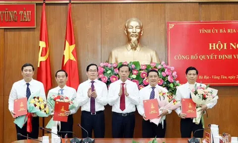 Bà Rịa- Vũng Tàu luân chuyển nhiều vị trí lãnh đạo chủ chốt